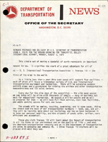 Remarks Prepared for Delivery by US Secretary of Transportation John A Volpe for the Ground Breaking for Transpo72