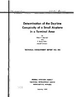 Determination of The Daytime Conspicuity of A Small Airplane In A Terminal Area