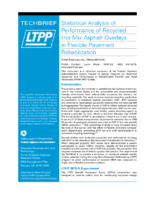 Statistical Analysis of Performance of Recycled Hot Mix Asphalt Overlays in Flexible Pavement Rehabilitation  techbrief