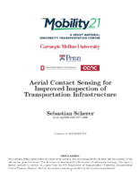 Aerial Contact Sensing for Improved Inspection of Transportation Infrastructure