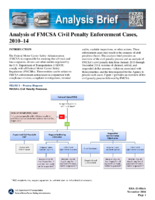 Analysis of FMCSA Civil Penalty Enforcement Cases 201014 Analysis Brief