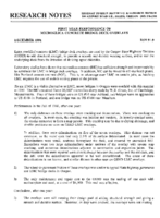 Research notes  first year performance of microsilica concrete bridge deck overlays