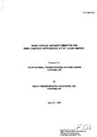 Wake vortex capacity benefits for simultaneous approaches at St Louis Airport