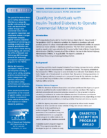 Qualifying Individuals with InsulinTreated Diabetes to Operate Commercial Motor Vehicles