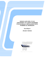 Design and LifeCycle Assessment of Gabion Barriers for Rockfall Mitigation Using Numerical Modeling