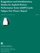 Ruggedness and Interlaboratory Studies for Asphalt Mixture Performance Tester AMPT Cyclic Fatigue Test Phase I Report