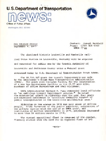 US Department of Transportation News Office of Public Affairs UMTA 7749