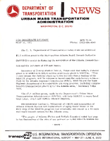 Department of Transportation News Urban Mass Transportation Administration UMTA 7216