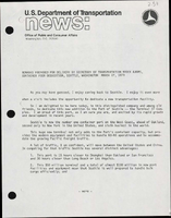 Remarks Prepared for Delivery by Secretary of Transportation Brock Adams Container Pier Dedication