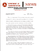 Department of Transportation News Urban Mass Transportation Administration UMTA 7287