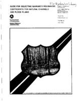 Guide for Selecting Mannings Roughness Coefficients for Natural Channels and Flood Plains