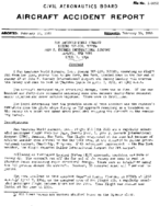 Investigation of Aircraft Accident PAN AMERICAN AIRWAYS JOHN F KENNEDY INTERNATIONAL AIRPORT JAMAICA NEW YORK 19640407