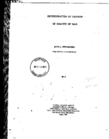 Determination of centers of gravity of man