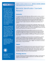 Biometric Identification Standards Research