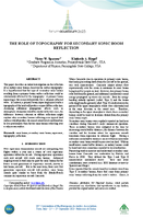 The Role of Topography for Secondary Sonic Boom Reflection