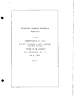 Interstate Commerce Commision Report of the Accident  Investigation Occuring on the ST JOHNSBURY AND LAKE CHAMPLAIN RAILROAD GREENSBORO VT