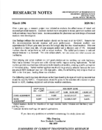 Research notes  March 1996
