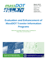 Evaluation and Enhancement of MassDOT Traveler Information Programs