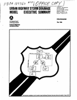 Urban Highway Storm Drainage Model Executive Summary
