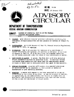 AC 915B Waivers of Subpart B Part 91 of the Federal Aviation Regulations FARS