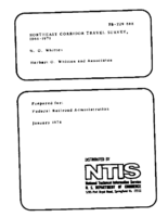 Northeast Corridor Travel Survey 19681971