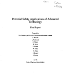 Potential Safety Applications of Advanced Technology