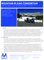 Motorcycle Safety Assessment in Wyoming and Utah Crash Characteristics and Contributing Factors Research Brief