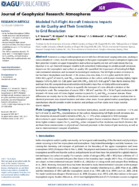 Modeled FullFlight Aircraft Emissions Impacts on Air Quality and Their Sensitivity to Grid Resolution