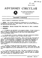 AC 396H Announcement of Availability of Summary of Airworthiness Directives