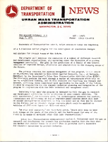 Department of Transportation News Urban Mass Transportation Administration DOT 14871