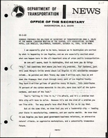 Remarks Prepared for Delivery by Secretary of Transportation John A Volpe at the Annual Luncheon Meeting of the Central City Association