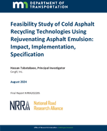 Cold Asphalt Recycling Technologies Using Rejuvenating Asphalt Emulsion Impact Implementation Specification