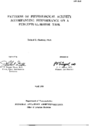 Patterns of physiological activity accompanying performance on a perceptualmotor task