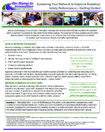 Screening Your Network to Improve Roadway Safety Performance  Getting Started