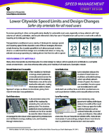 Lower Citywide Speed Limits and Design Changes Safer City Arterials for All Road Users