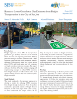 Routes to Lower Greenhouse Gas Emissions from Freight Transportation in the City of San Jos Brief