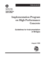 Implementation program on high performance concrete guidelines for instrumentation on bridges