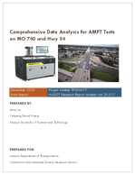 Comprehensive Data Analysis for AMPT Tests on MO 740 and Hwy 54