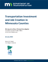 Transportation Investment and Job Creation in Minnesota Counties