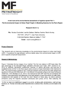 A New Look at the Environmental Assessment of Logistics Sprawl Part 1 The Environmental Impact of Urban Road Freight A Modeling Exercise for the Paris Region Brief