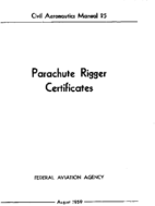 CAM 25 Parachute Rigger Certificates 1959