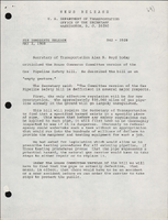 News Release About the Gas Pipeline Safety Bill