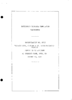 Interstate Commerce Commision Report of the Accident  Investigation Occuring on the NEW YORK CHICAGO AND ST LOUIS RAILROAD CONNEAUT YARD OH