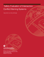 Safety evaluation of intersection conflict warning system