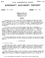 Investigation of Aircraft Accident UNITED AIRLINES SALT LAKE CITY UTAH 19651111