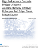 High Performance Concrete Bridges  Alabama Alabama Highway 199 Over Uphaupee And Bulger Creek Macon County