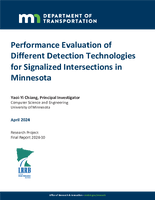 Performance Evaluation of Different Detection Technologies for Signalized Intersections in Minnesota