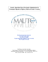 Genetic algorithmbased stochastic optimization for preempted signals at highway railroad grade crossing