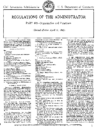 Part 400 Regulation Of The Administrator Organization And Functions