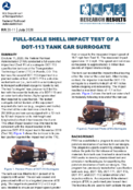 FullScale Shell Impact Test of a DOT113 Tank Car Surrogate Research Results